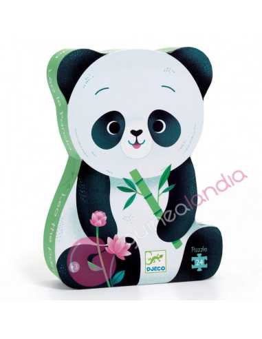 Puzzle Silueta Leo El Panda 24 piezas - Djeco - Dendago
