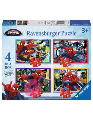 Puzzle Ultimate Spiderman Progresivo 12+16+20+24 piezas - Dendago