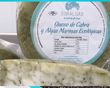 Queso de Cabra con Algas marinas - Dendago
