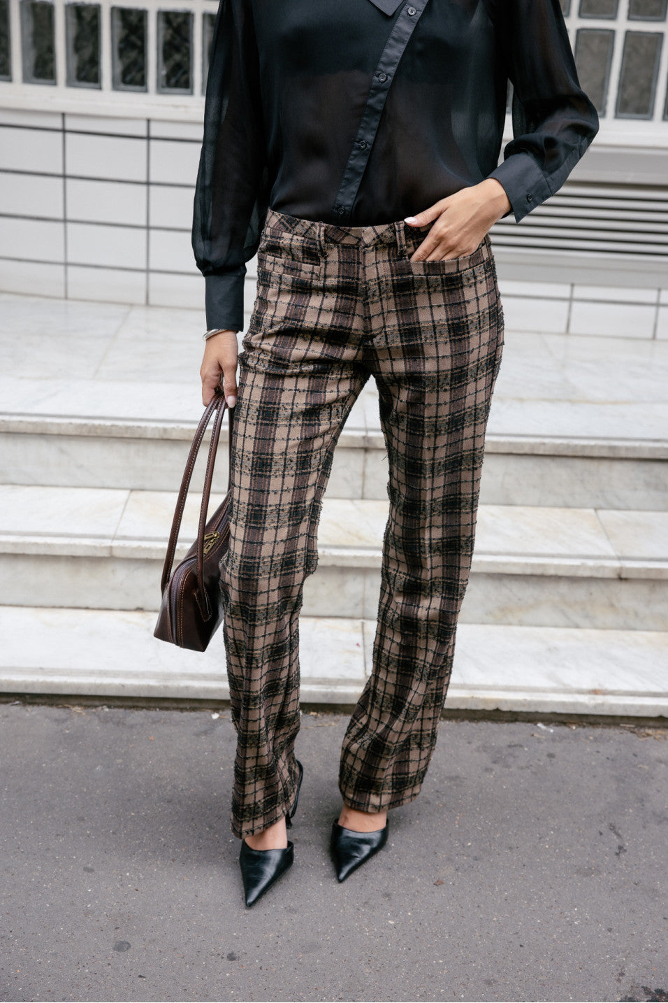 Pantalón slim oxford tan Gossip Freeman T.Porter