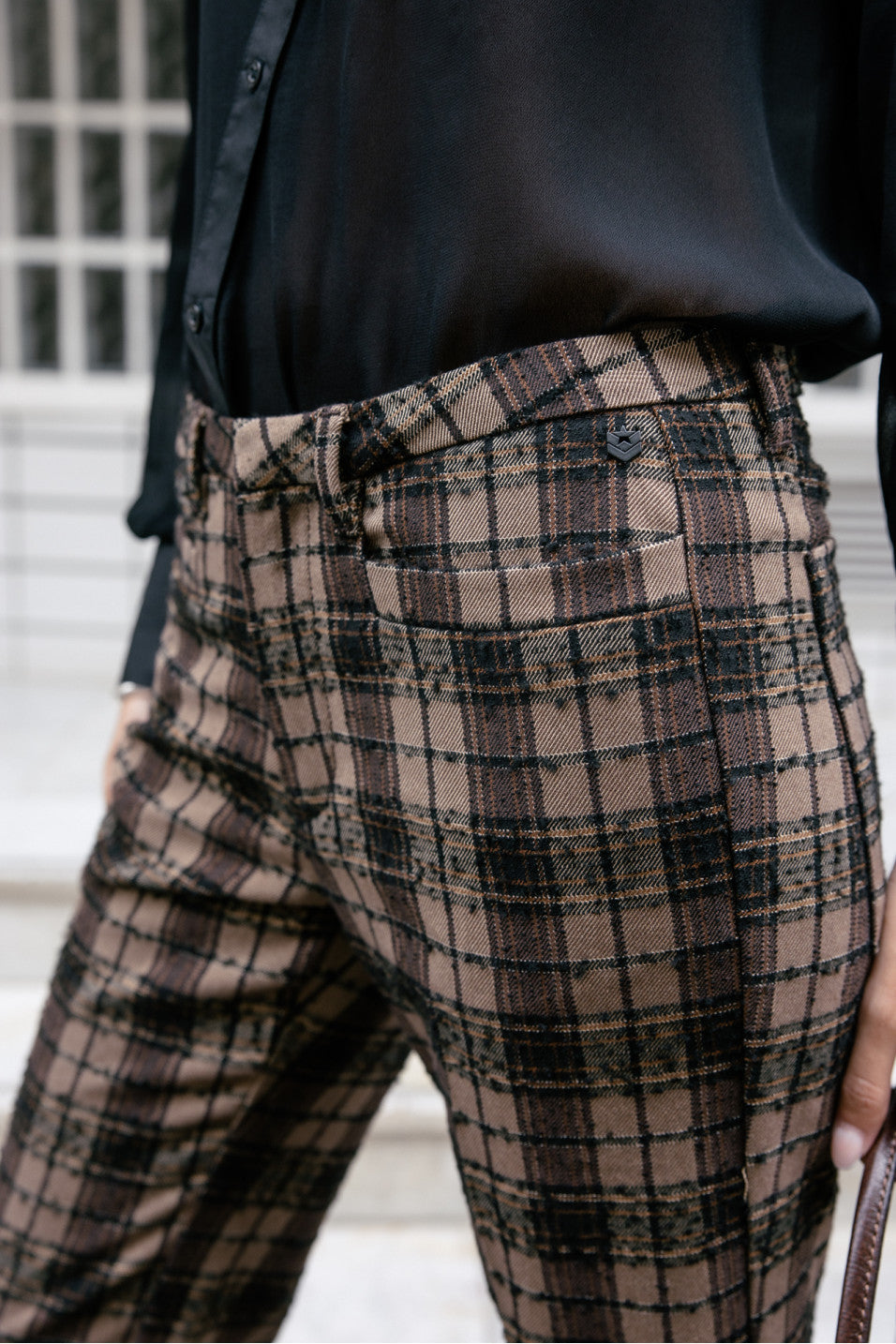 Pantalón slim oxford tan Gossip Freeman T.Porter