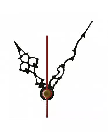 RELOJ AGUJAS NEGRO 72x100 mm 1