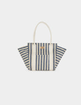  Bolso tote de rayas crudo Morgan