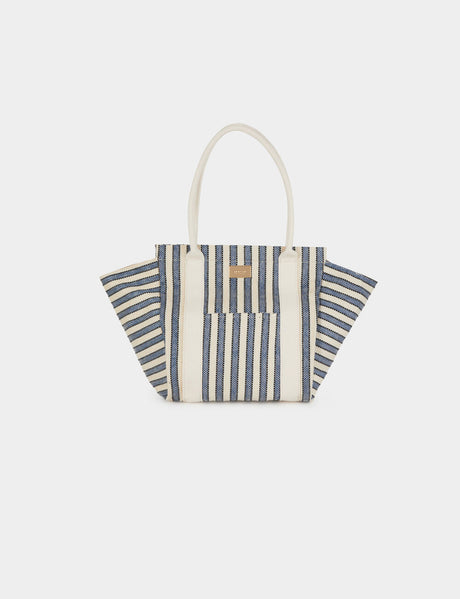  Bolso tote de rayas crudo Morgan