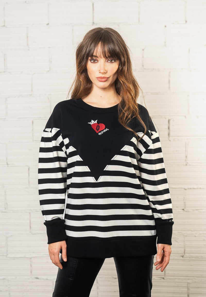 Sudadera Reina rayas Animosa