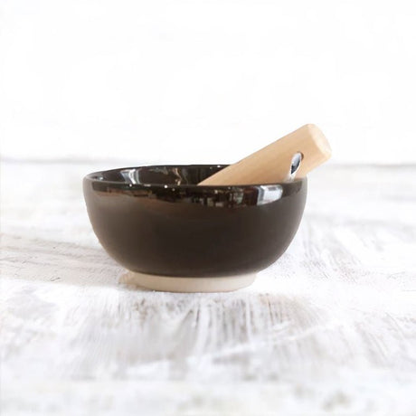 Suribachi de cerámica japonesa negro - Dendago