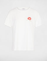 Camiseta estampada cuello redondo blanco Morgan