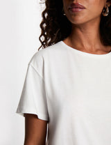 Camiseta estampada cuello redondo blanco Morgan
