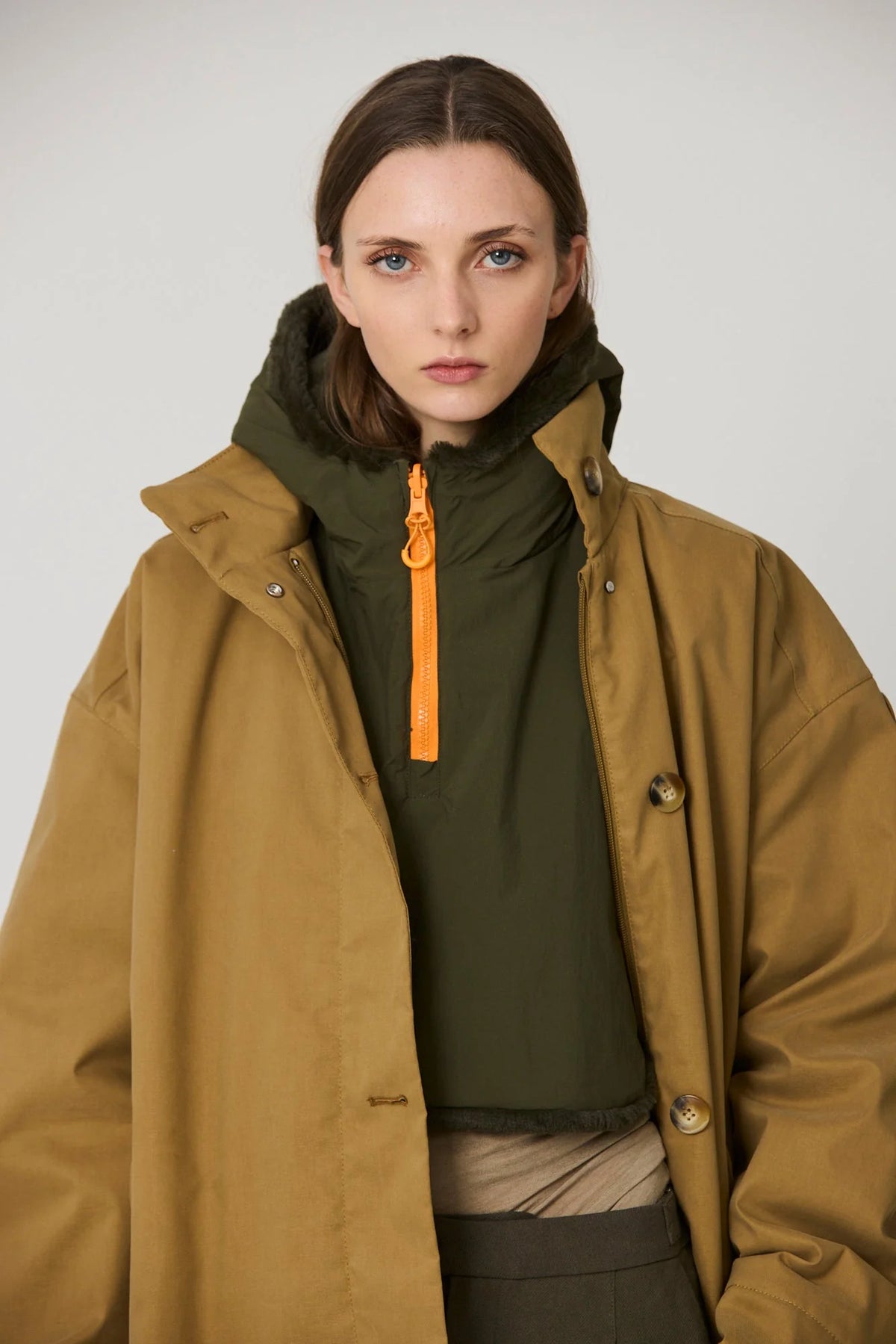 TANTÄ RAINWEAR CAPUCHA REVERSIBLE KHAKI BING