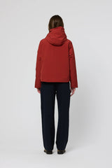 TANTÄ RAINWEAR CHAQUETA CORTA IMPERMEABLE RED OCHRE GRAUPEL
