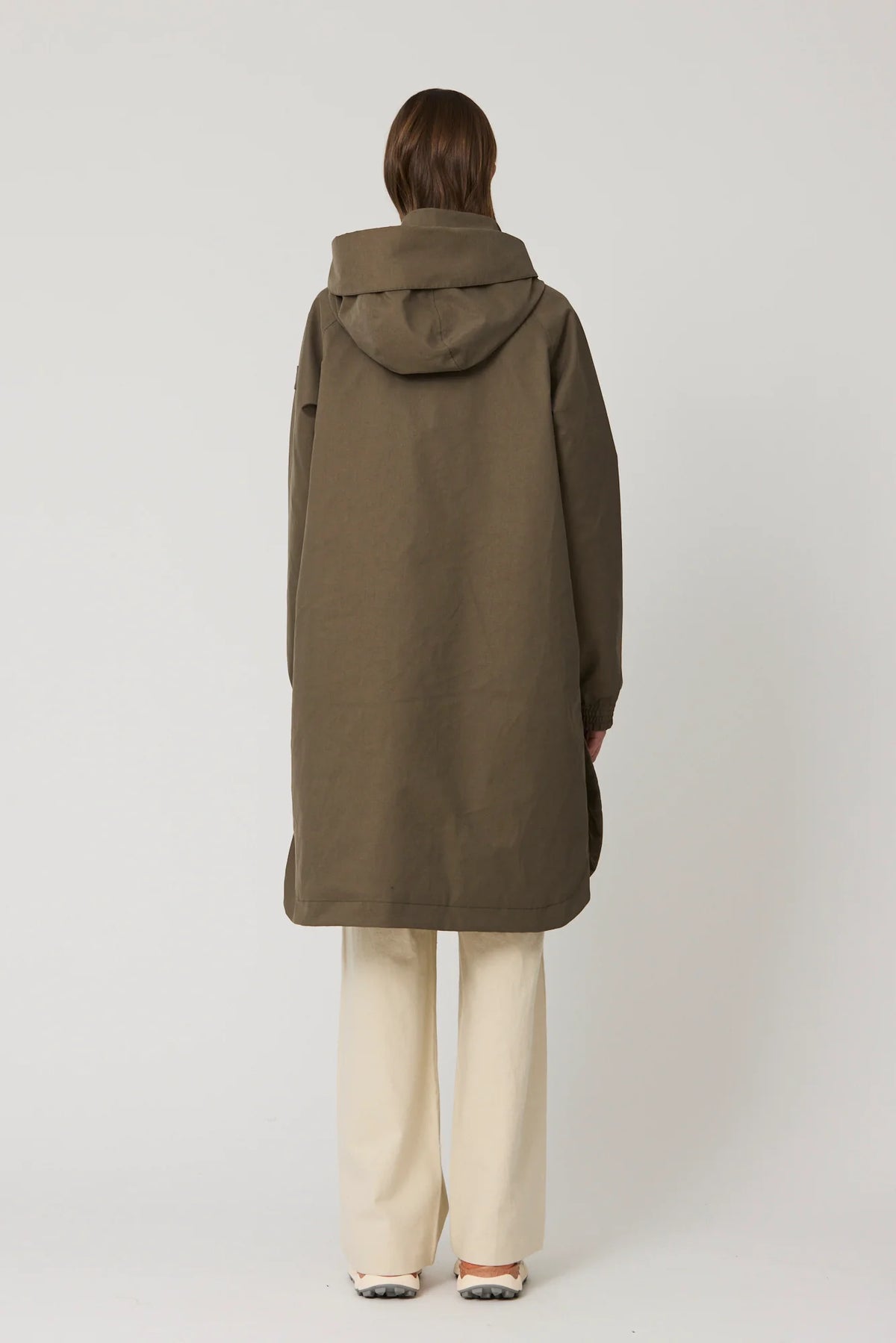 TANTÄ RAINWEAR ABRIGO PARKA ALGODON IMPERMEABLE VERDE HIELO