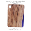 Tabla cortar/servir madera de roble resina morada - Dendago