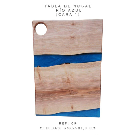 Tabla madera nogal rio azul - Dendago
