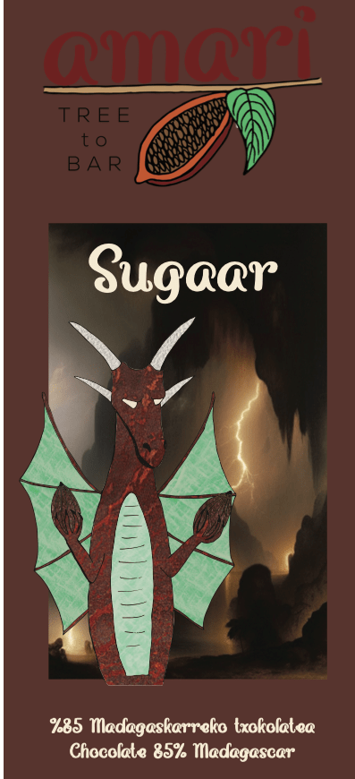 Tableta amari, Madagascar 85% Negro - Dendago