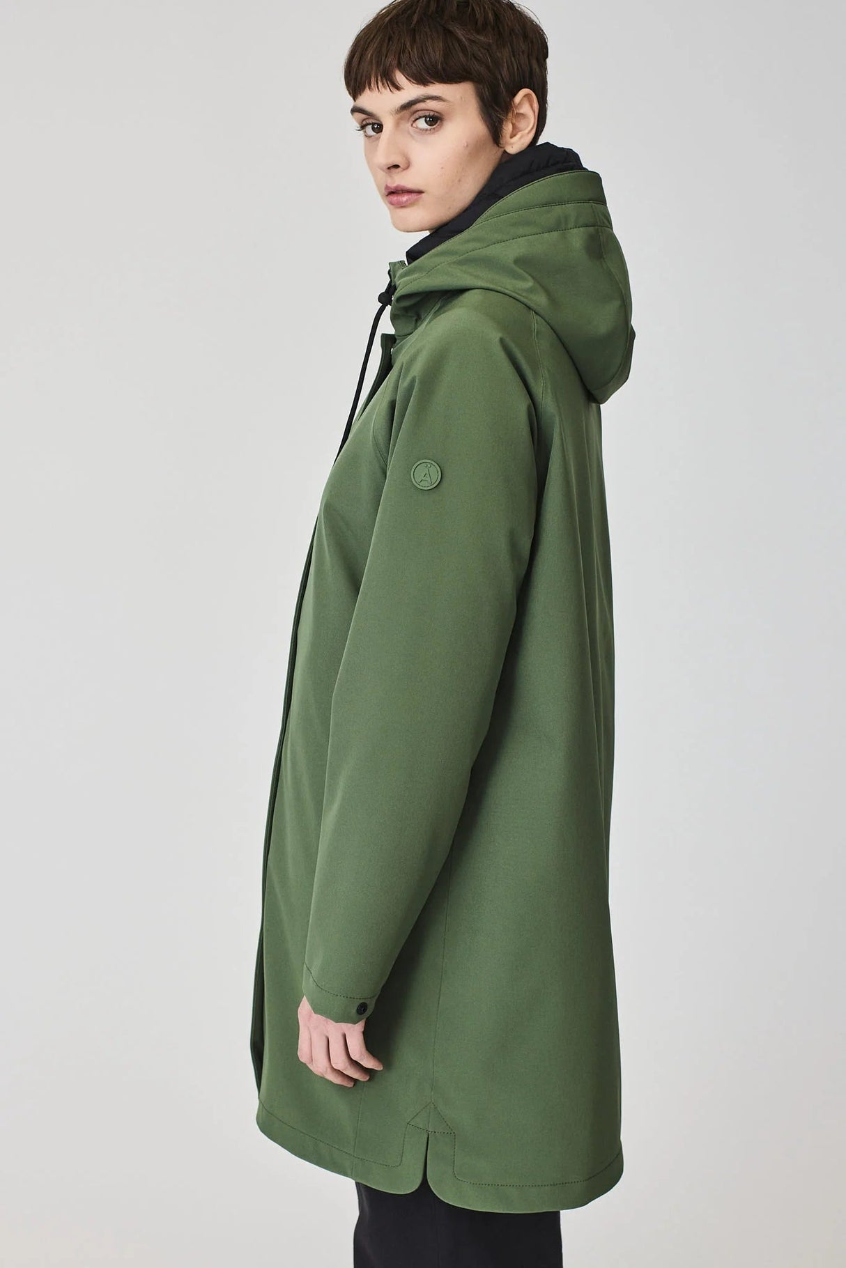 TANTÄ RAINMWEAR ABRIGO DESMONTABLE BRONZE GREEN OLUJA - Dendago