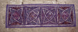 Tapiz de algodón de 4 cuerpos con telas indias. 150 x 50 cm - Dendago