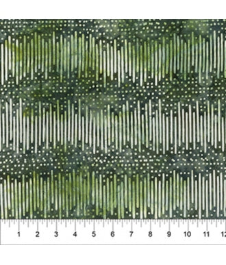 Tela Batik Northcott Banyan Decode This 80733-99 Verde 1