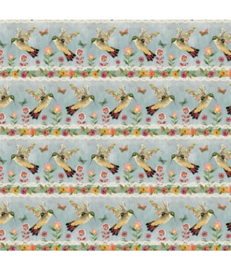 Tela Benartex Be The Light Stripe Turq. Multi 1