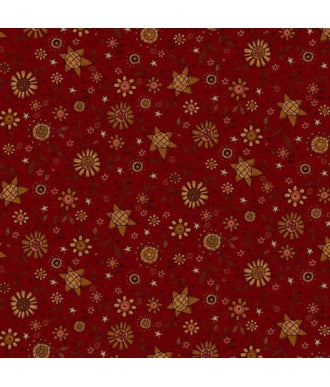 Tela Henry Glass Oak And Maple 3292.88 Red 1