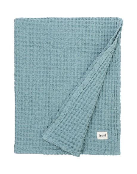 Toalla ducha 100% algodón orgánico color azul - Dendago