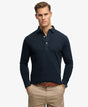 Polo  clásico de manga larga estilo preppy azul marino intenso Superdry&Co