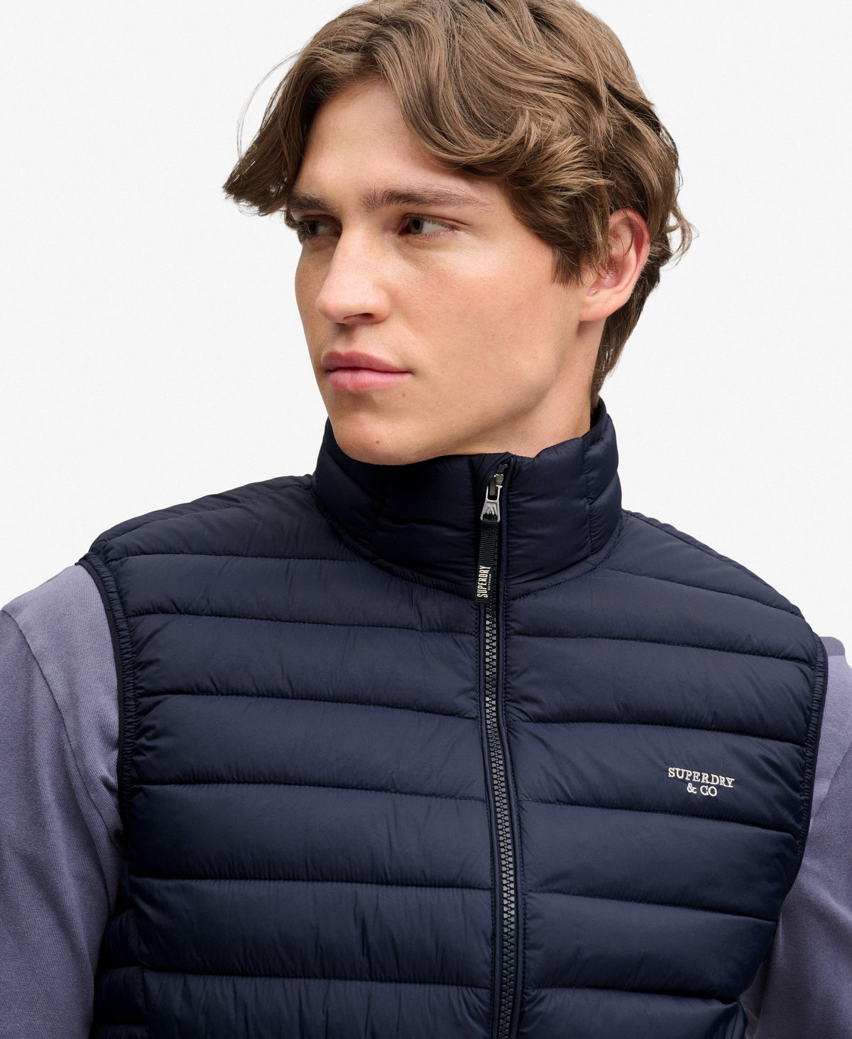 Chaleco acolchado Fuji Lite azul marino eclipse Superdry&Co