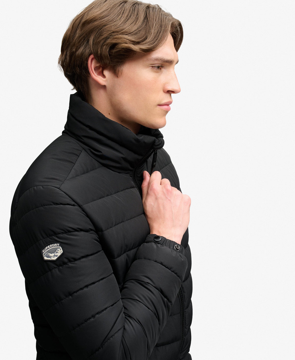 Chaqueta acolchada Fuji de peso medio negro azabache Superdry&Co