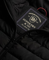 Chaqueta acolchada Fuji de peso medio negro azabache Superdry&Co