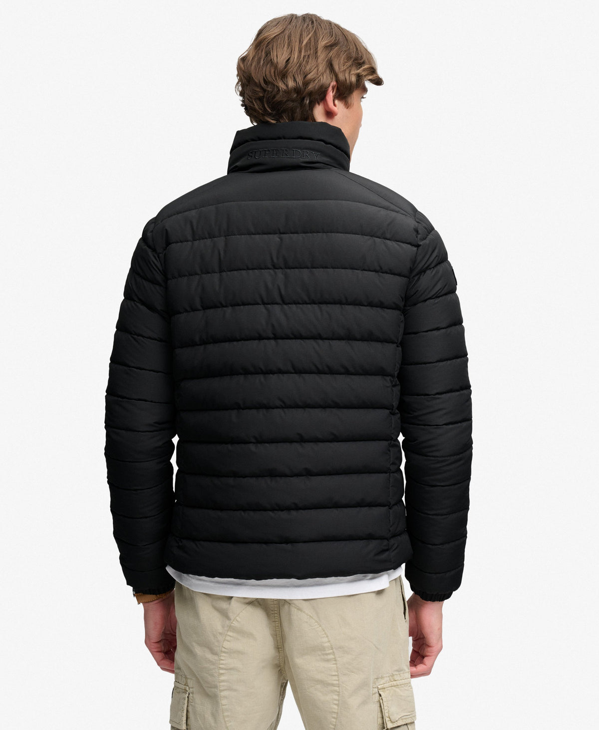 Chaqueta acolchada Fuji de peso medio negro azabache Superdry&Co