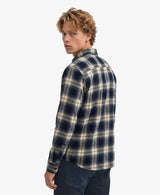 Camisa de leñador de algodón de manga larga cuadros azul cedar Superdry&Co