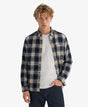 Camisa de leñador de algodón de manga larga cuadros azul cedar Superdry&Co