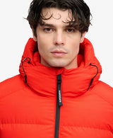 Chaqueta deportiva acolchada con capucha rojo plomo Superdry&Co