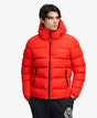 Chaqueta deportiva acolchada con capucha rojo plomo Superdry&Co