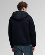 Chaqueta híbrida de punto Storm Knit con capucha azul marino eclipse Superdry&Co
