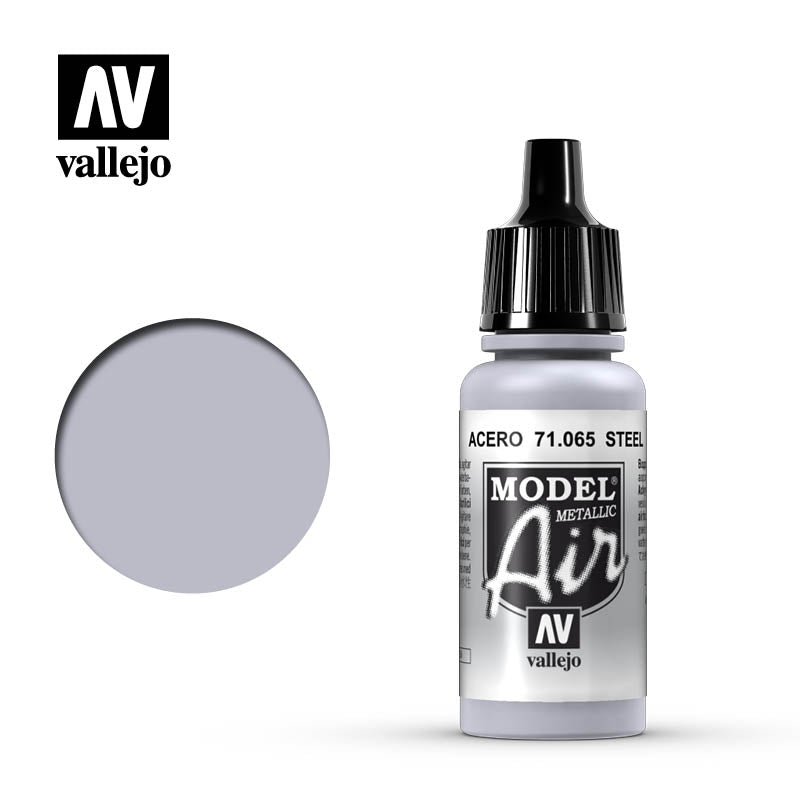 Vallejo Model Air 71.065 Acero (Metalizado) - Dendago