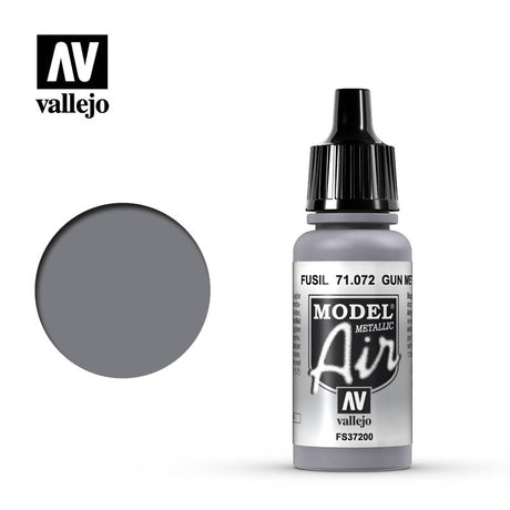 Vallejo Model Air 71.072 Gun Metal Metalizado - Dendago