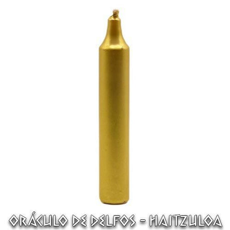 Vela bujia mediana dorada - Dendago