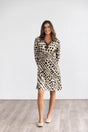 Vestido camisero animal print BMB&CO