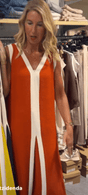 vestido color teja - Dendago