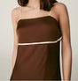 VESTIDO MARRON LIRIO NTB MARIA POMBO - Dendago