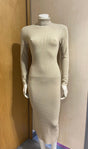 Vestido Punto en color Beige - Dendago