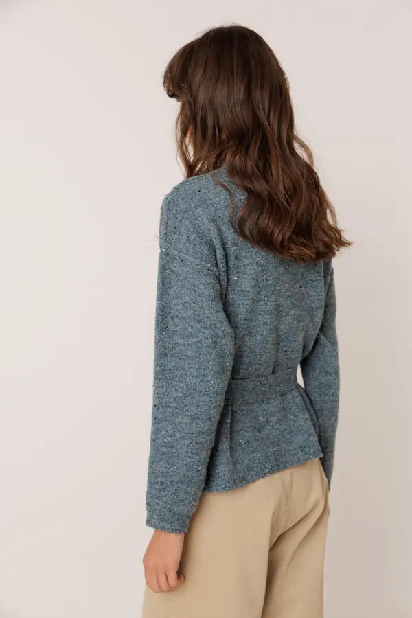 CHAQUETA AZUL NEPS CINTURÓN AJUSTABLE INDI&COLD