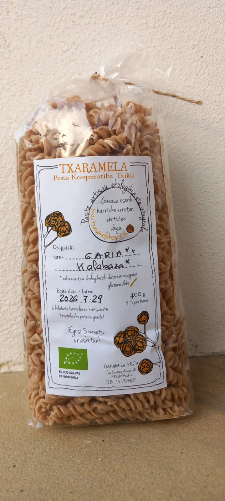 Espiral  gari integrala eta kalazarekin