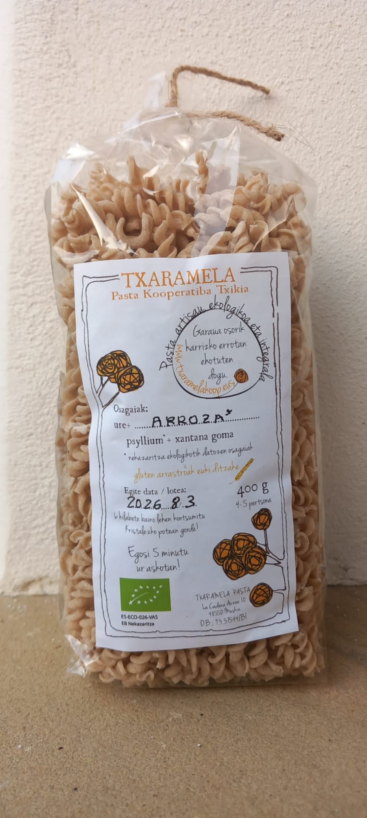 Espiralak Arroza irina integrala