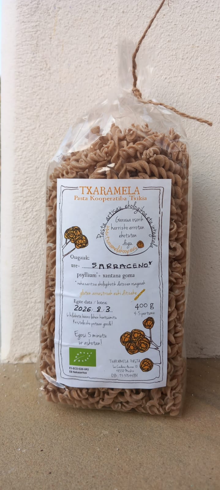 Espiralak Arto beltza( Sarraceno) irin integrala