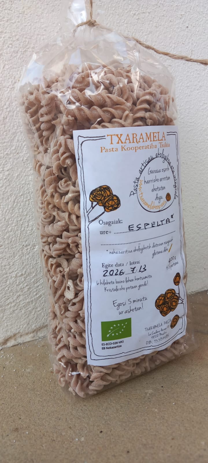 Espiralak espelta irina semi-integrala