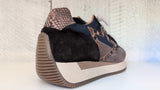 Zapatilla Azul Estrella Animal Print Cetti