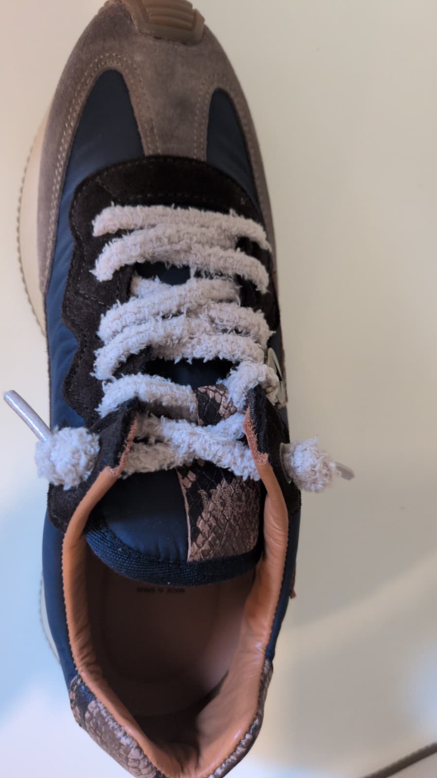 Zapatilla Azul Estrella Animal Print Cetti