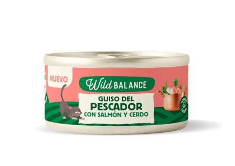 Wildbalance Lata de Guiso del Pescador con Salmón y Cerdo para Gatos 80gr - Dendago
