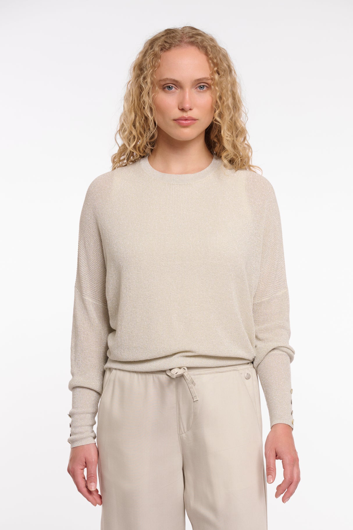 Jersey manga globo beige Rino&Pelle